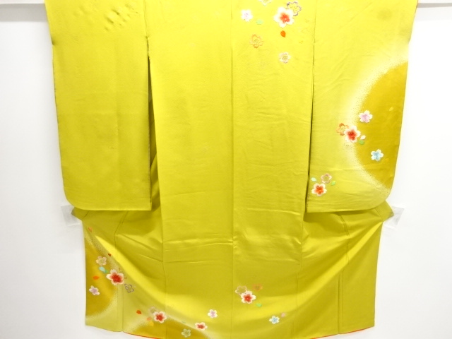 Japanese Kimono / Chirimen Kinsha Silk